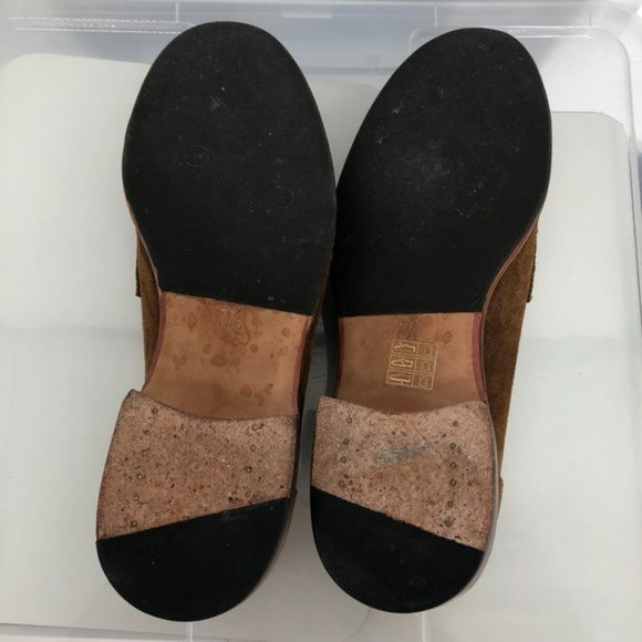 Meermin Mens Brown Mallorca Goodyear Welted Brown Suede Penny Loafers 7.5 - Picture 4 of 7